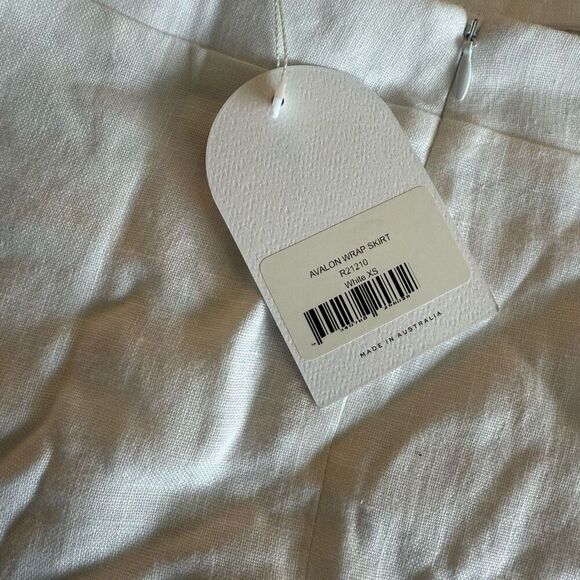 $229 Revolve x Rumer Avalon wrap skirt black white size Xsmall  m1 - Picture 4 of 4